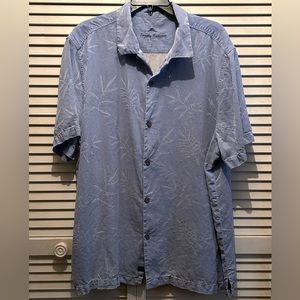 Tommy Bahama Men’s Blue Hawaiian Shirt Size XXL